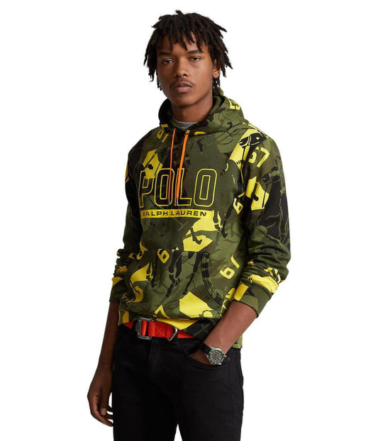 Logo Polo Pony Camo Double-Knit Hoodie