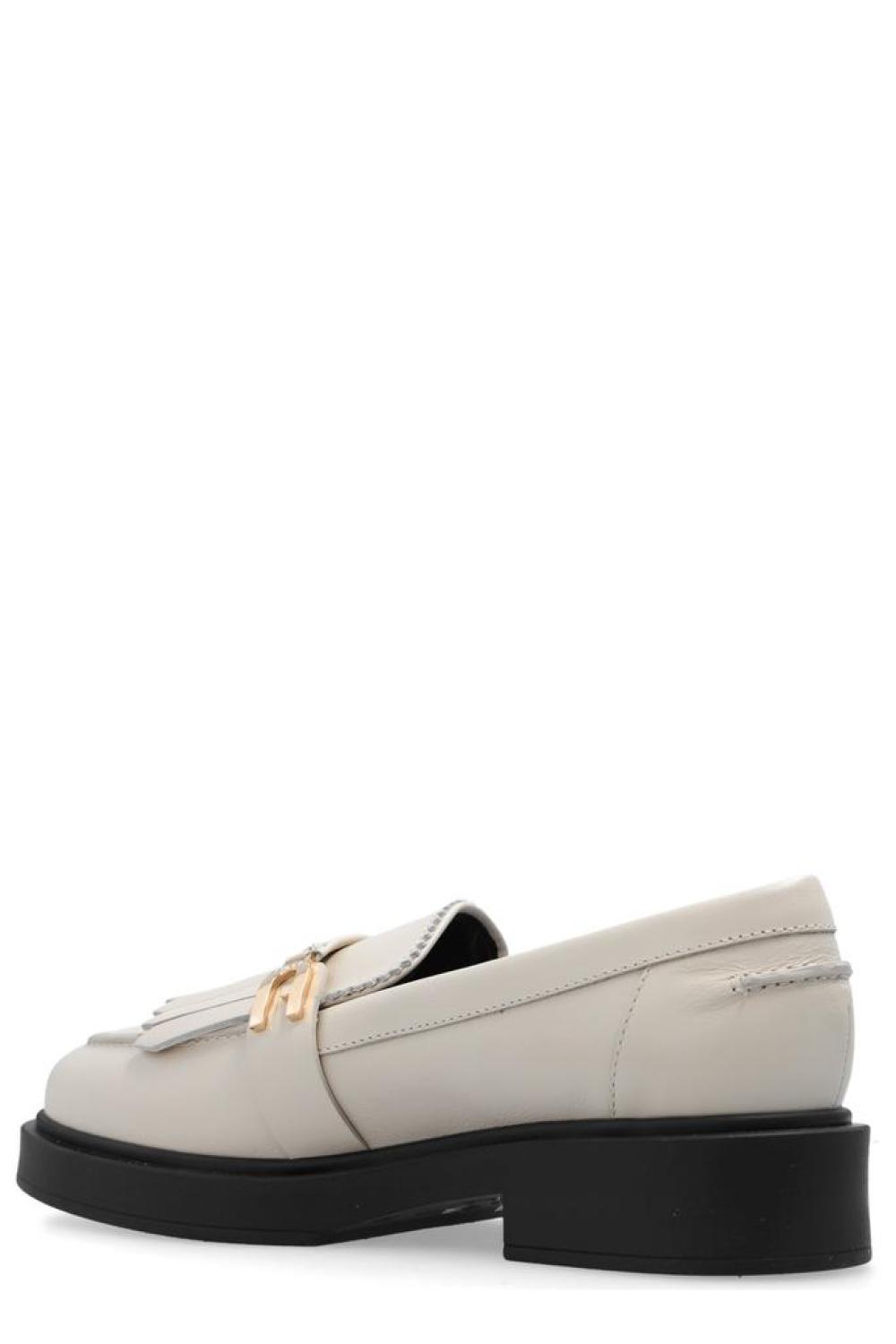 Furla Legacy Logo Plaque Loafers