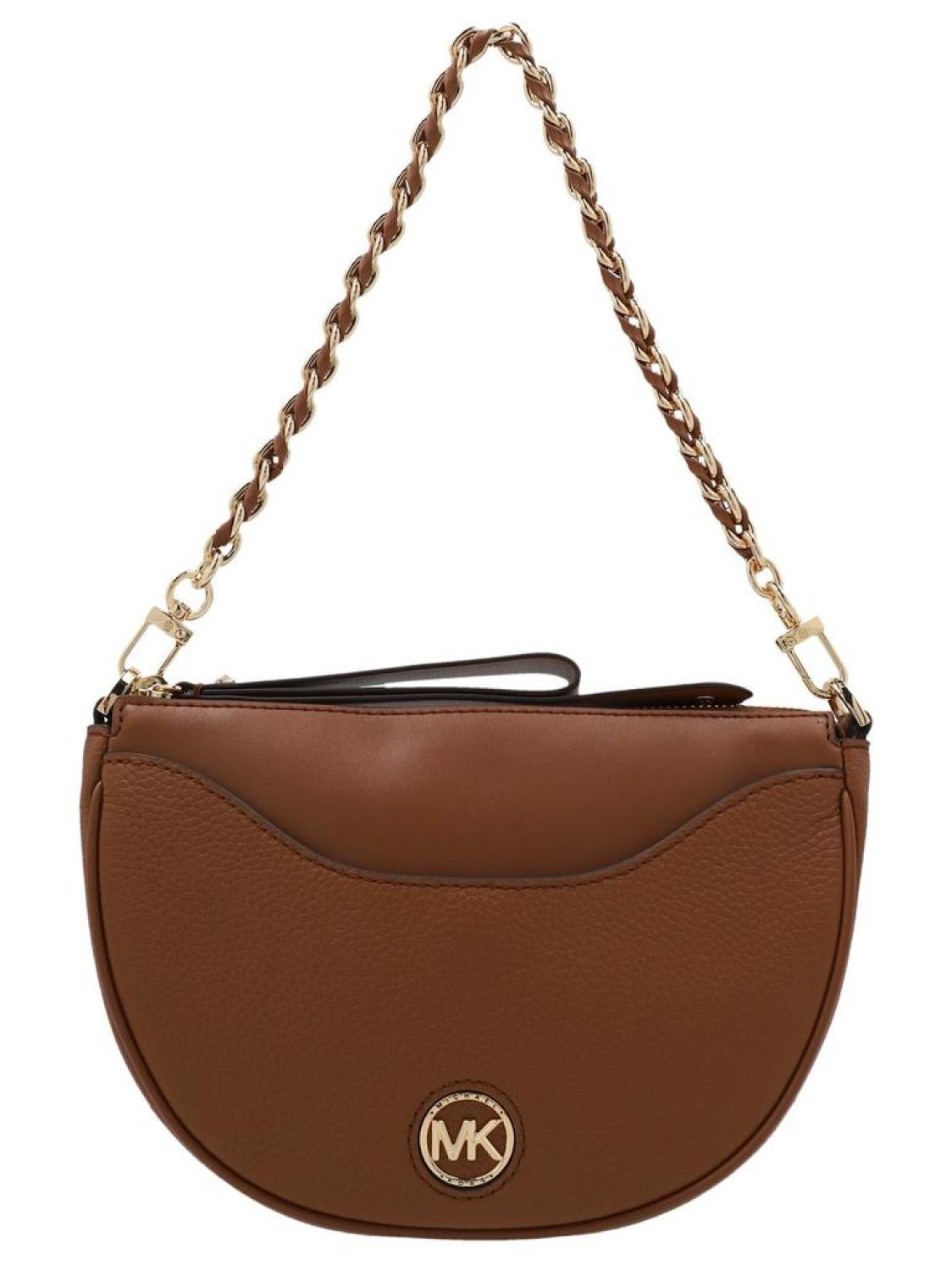 Michael Michael Kors Logo Plaque Zip-Up Shoulder Bag