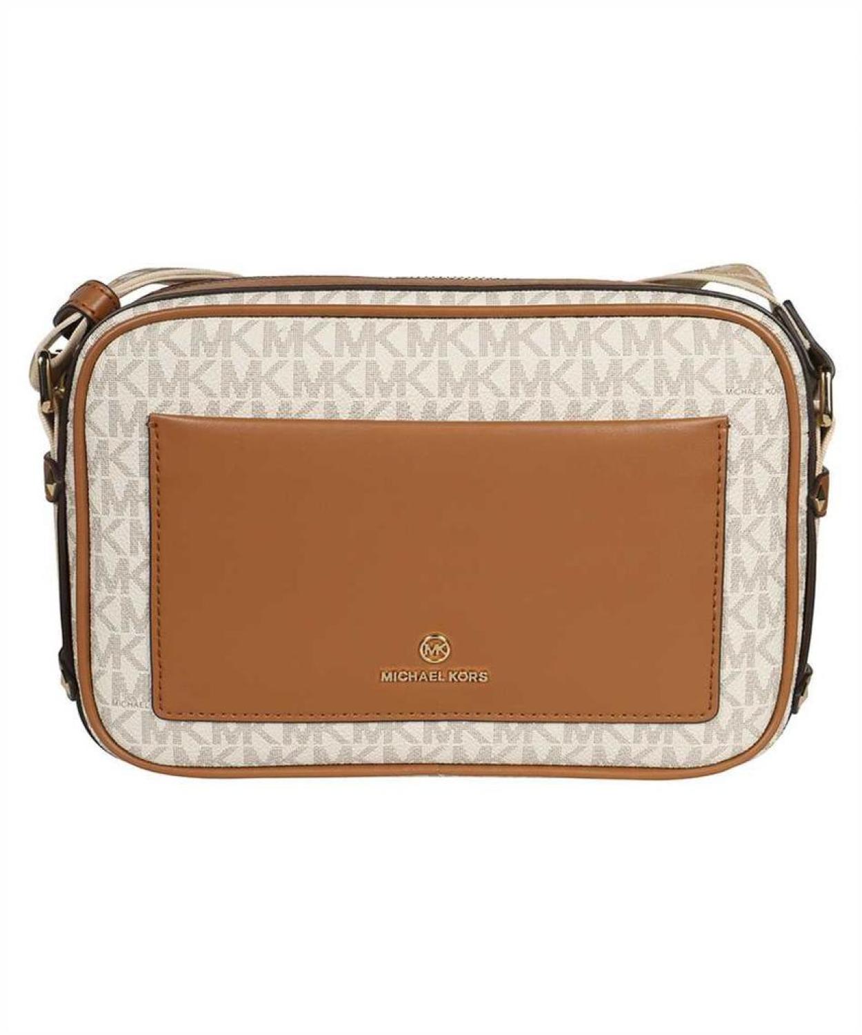 Michael Michael Kors All-Over Logo Printed Zipped Crossbody Bag