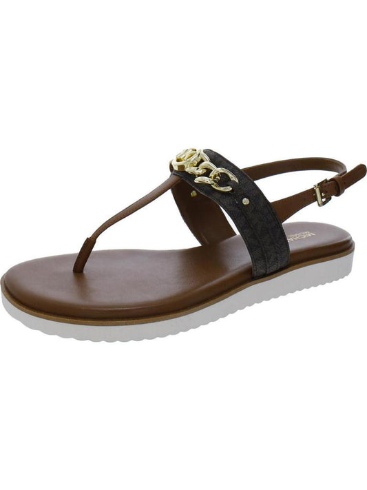 Roxane  Womens Leather Slingback Thong Sandals