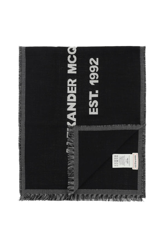 Alexander mcqueen mcqueen graffiti oversized scarf