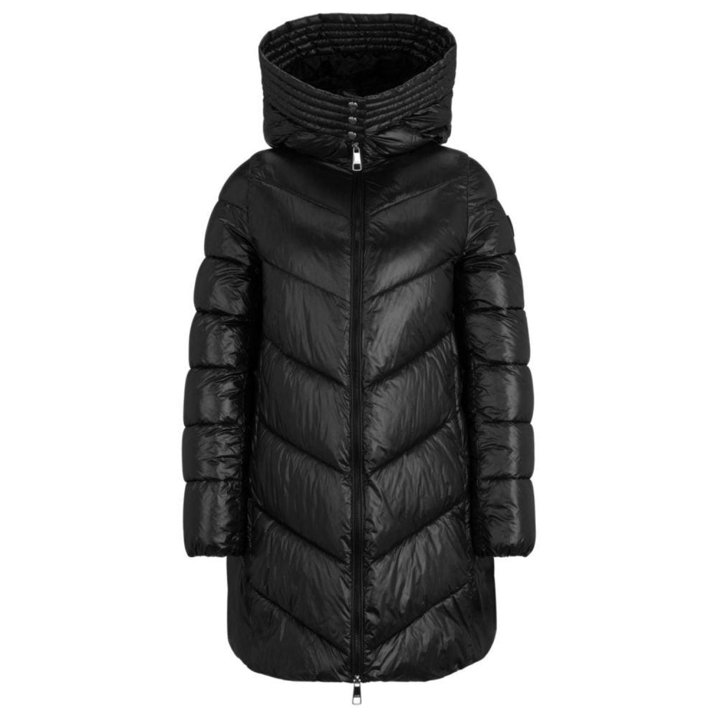 Regular-fit puffer jacket in water-repellent gloss fabric