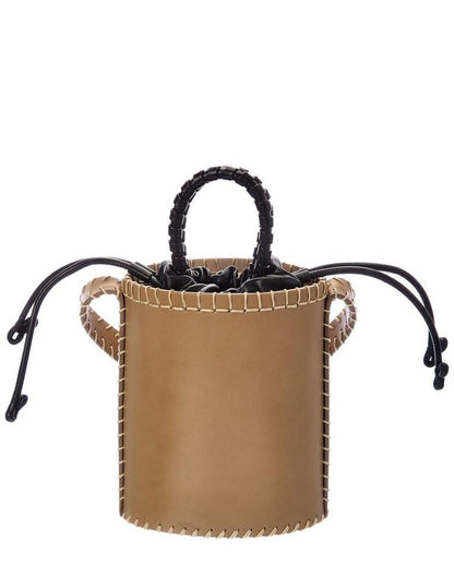 Chloe Louela Mini Leather Bucket Bag