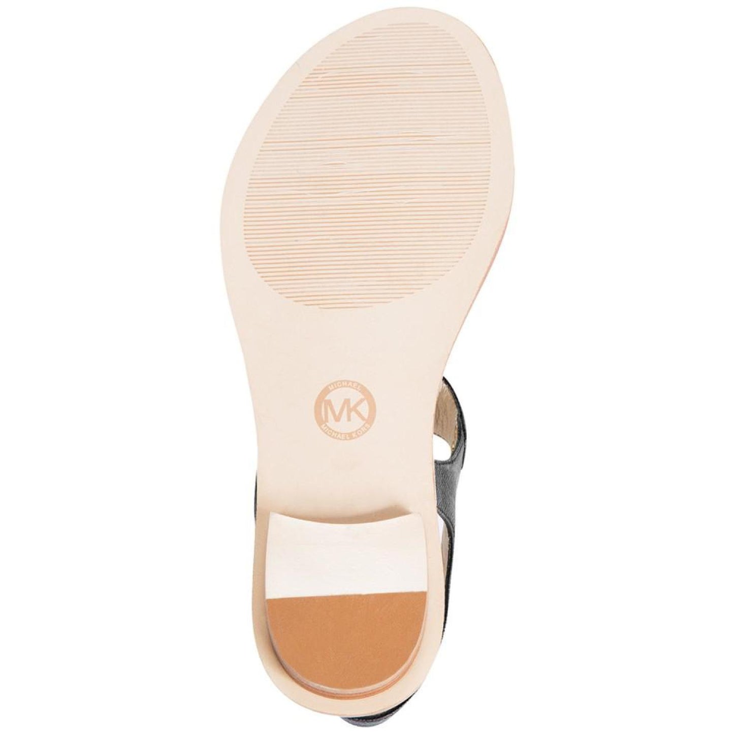 Women's MK Plate Flat Thong Sandals