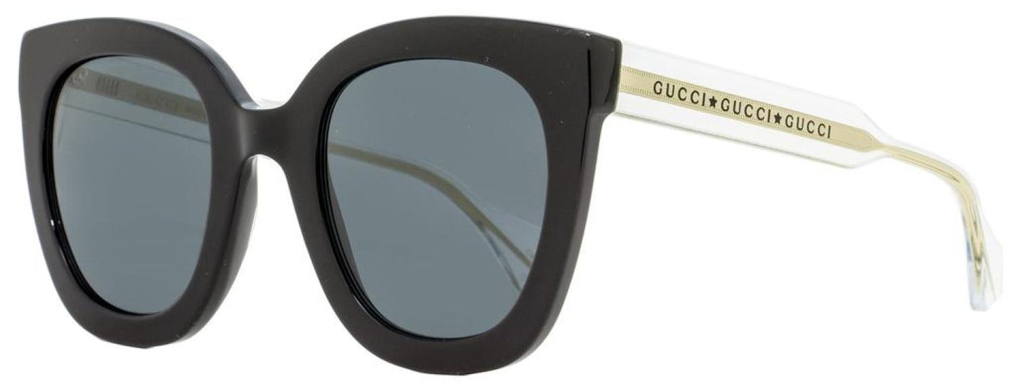 Gucci Women's  Sunglasses GG0564S 001 Black/Clear/Gold 51mm