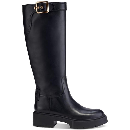 Women's Lilli Buckled-Strap Block-Heel Riding Boots