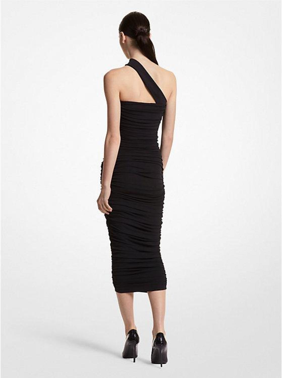 Stretch Matte Jersey Ruched Dress