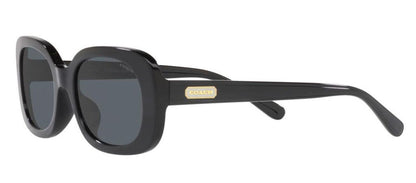 Coach 0HC8358U 500280 Rectangle Sunglasses