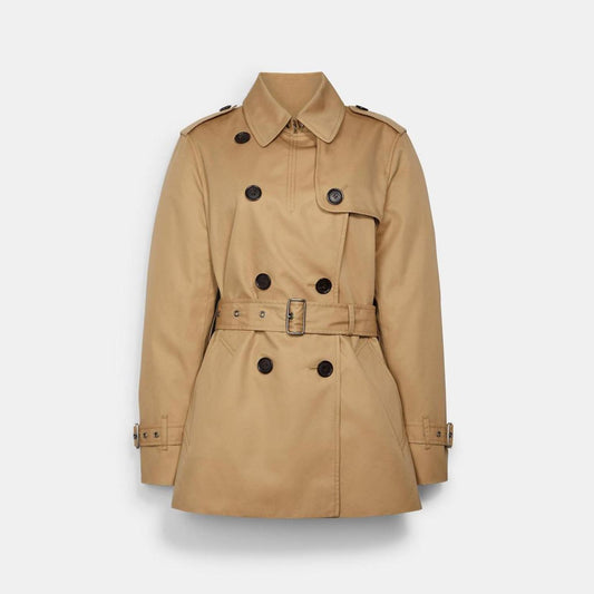 Coach Outlet Signature Lapel Short Trench