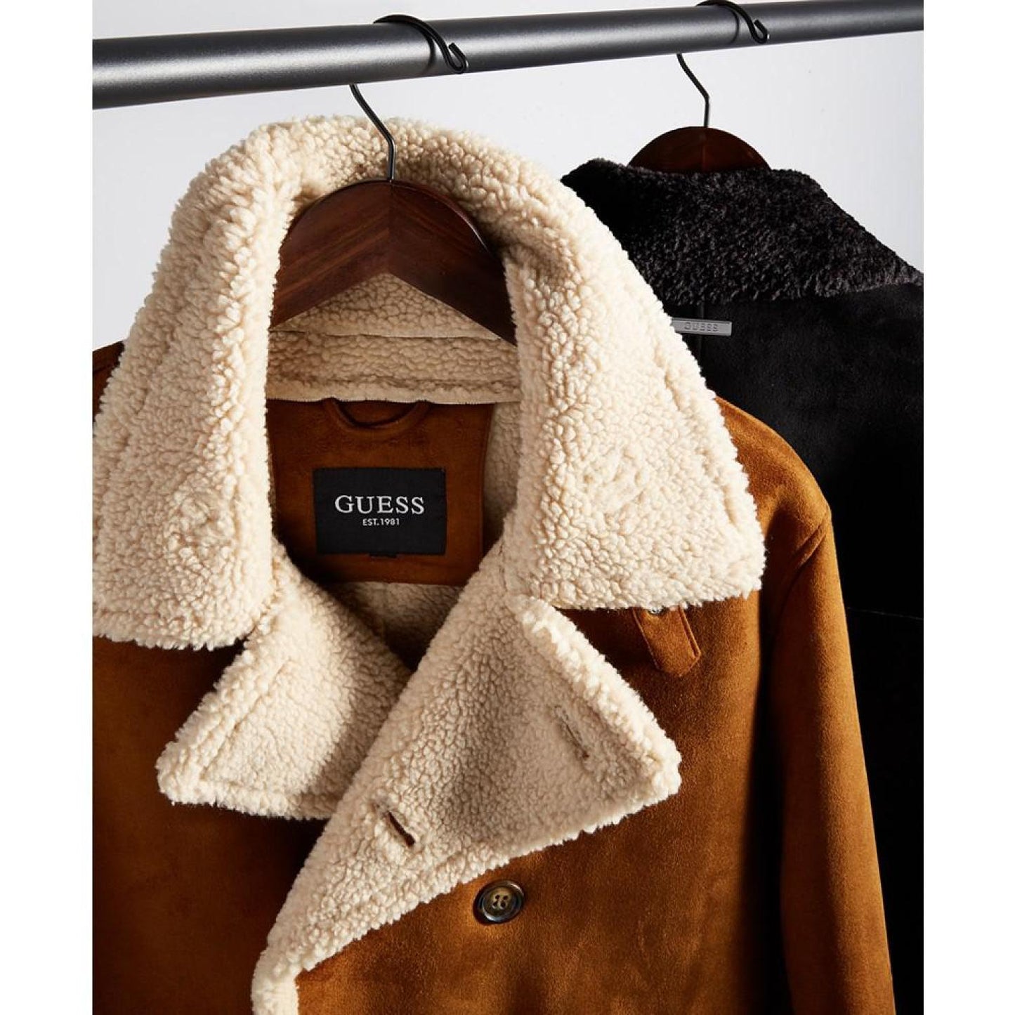 Men's Faux-Shearling Overcoat