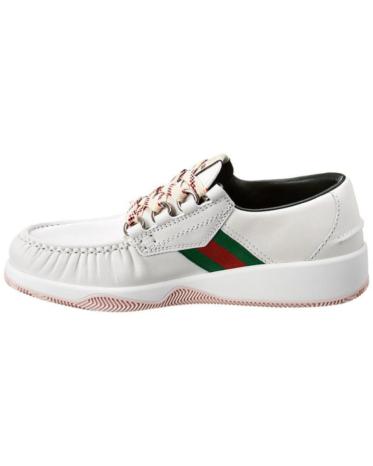 Gucci Web Leather Sneaker