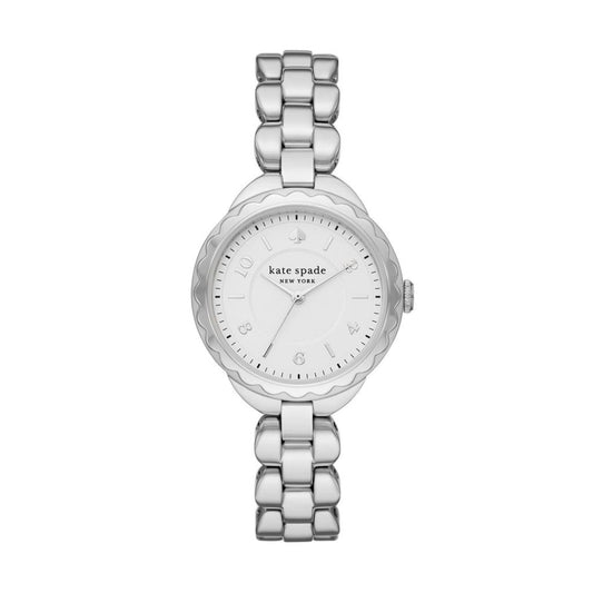 kate spade new york women's morningside three-hand, stainless steel watch