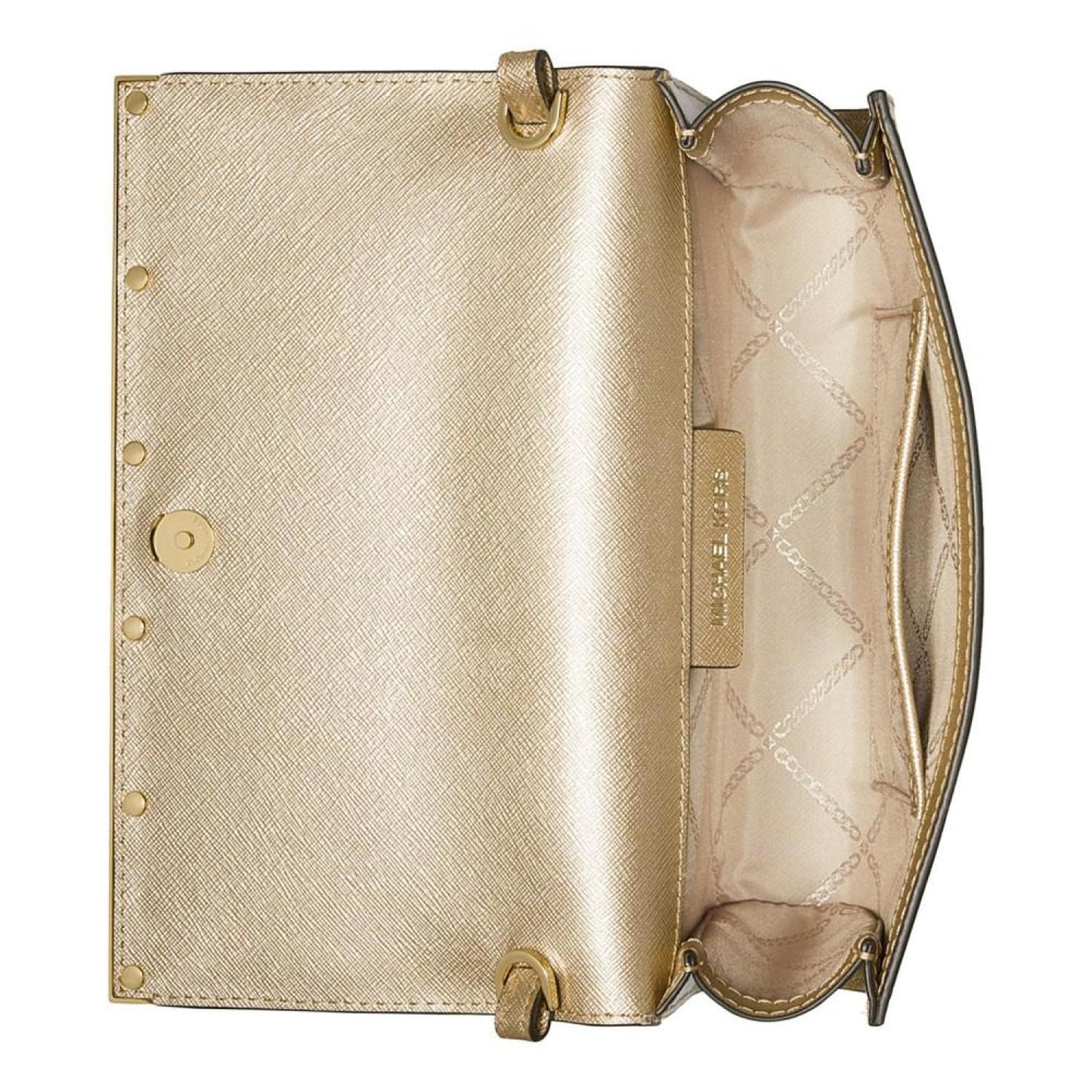 East West Large Leather Clutch