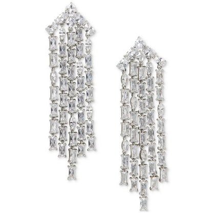 Crystal Fringe Statement Earrings