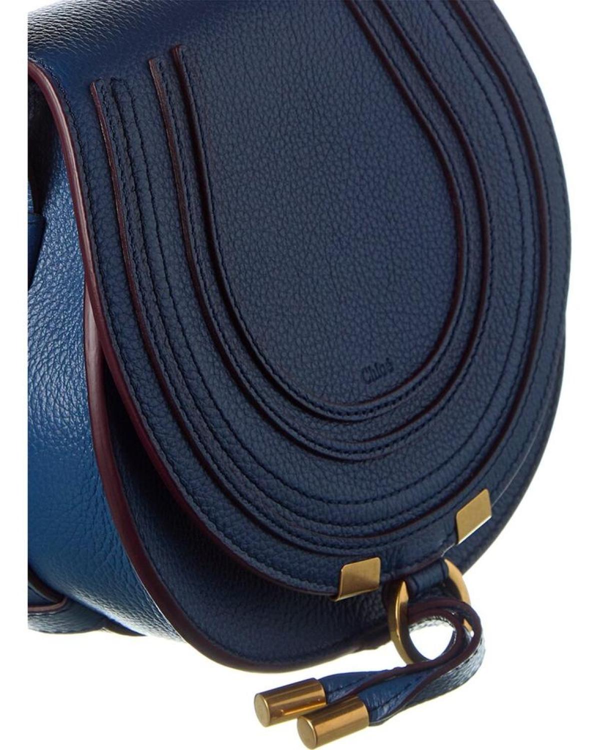 Chloé Marcie Small Leather Saddle Bag