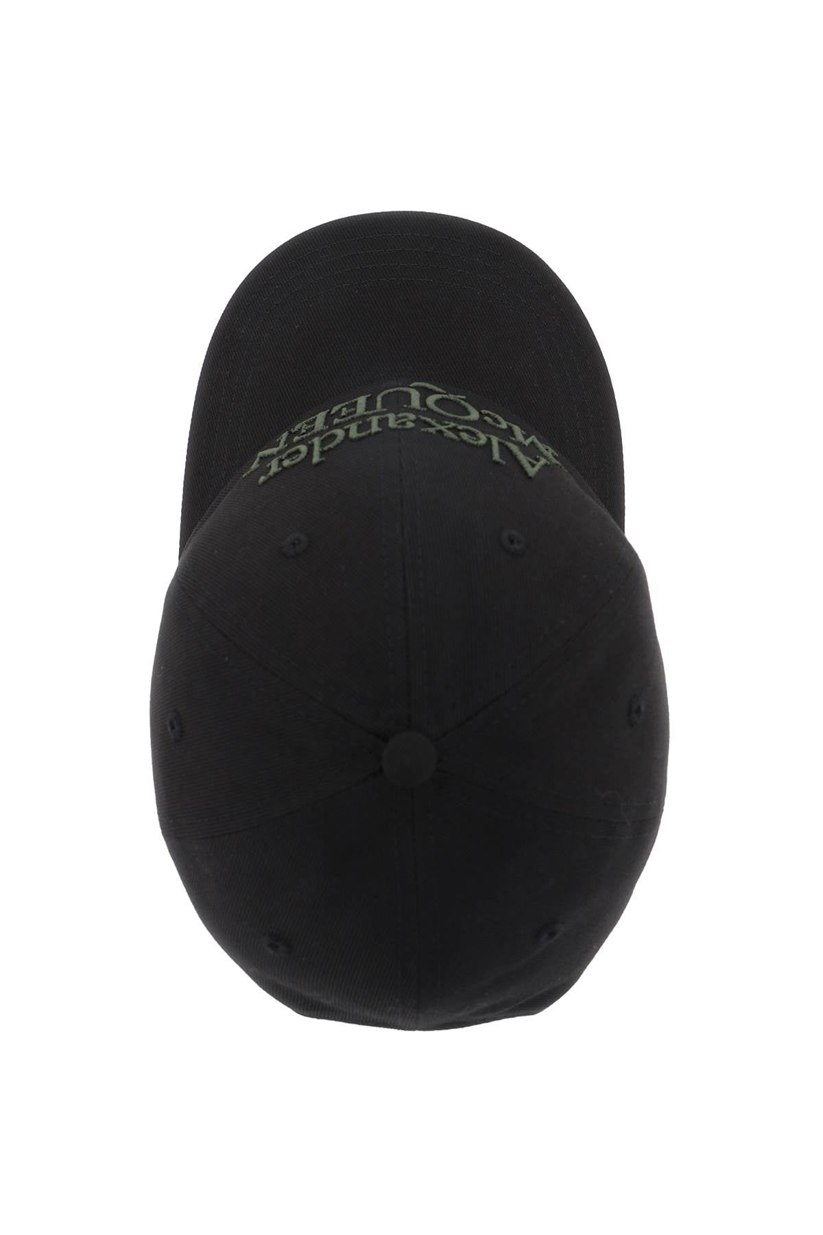 Alexander mcqueen baseball cap with embroidered logo