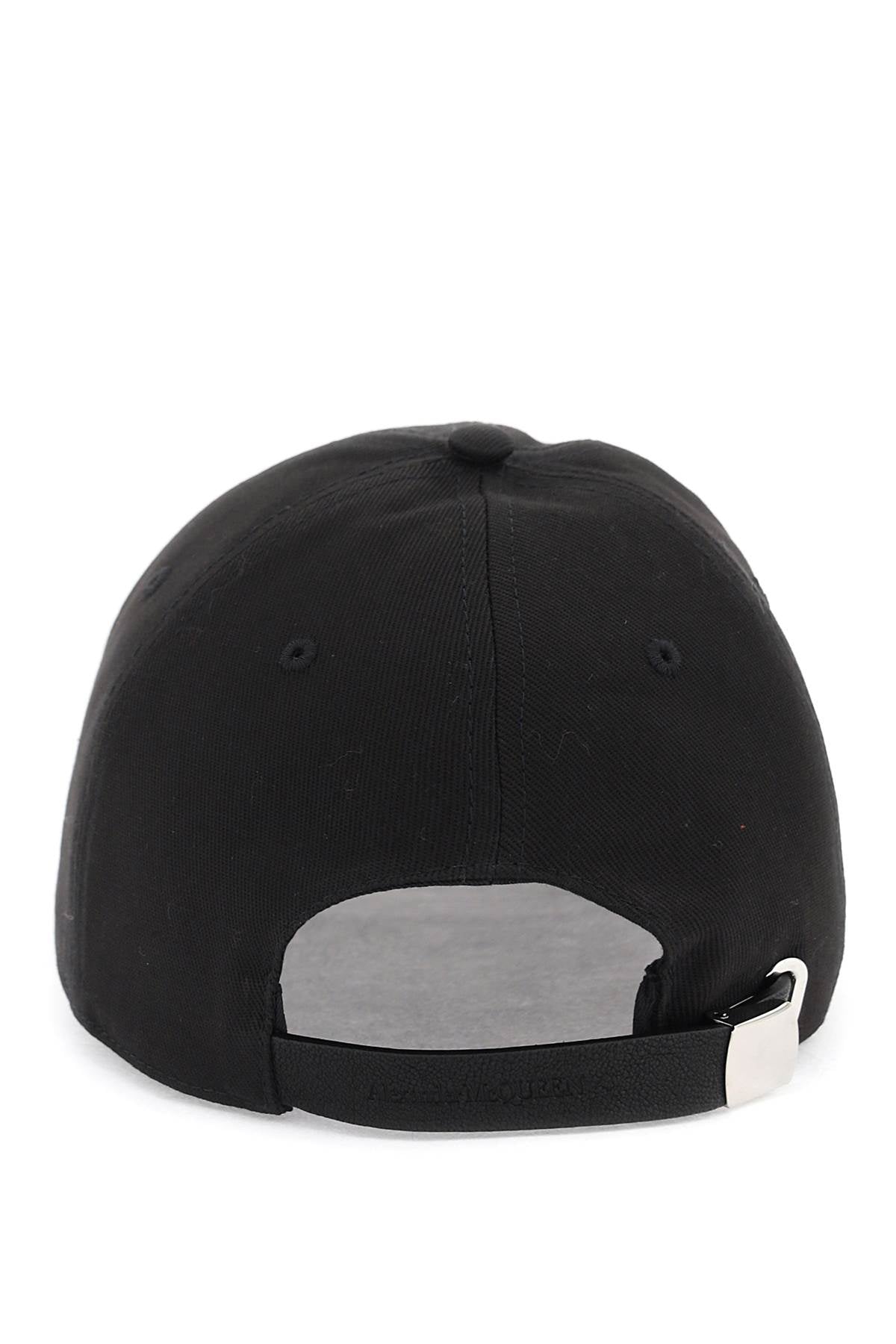 Alexander mcqueen baseball cap with embroidered logo