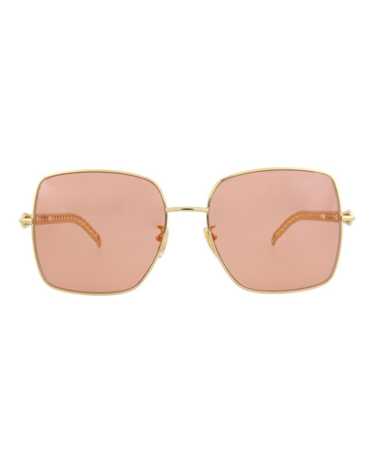 Square-Frame Metal Sunglasses