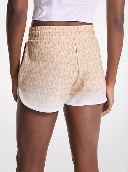 Ombré Logo Cotton Blend Shorts