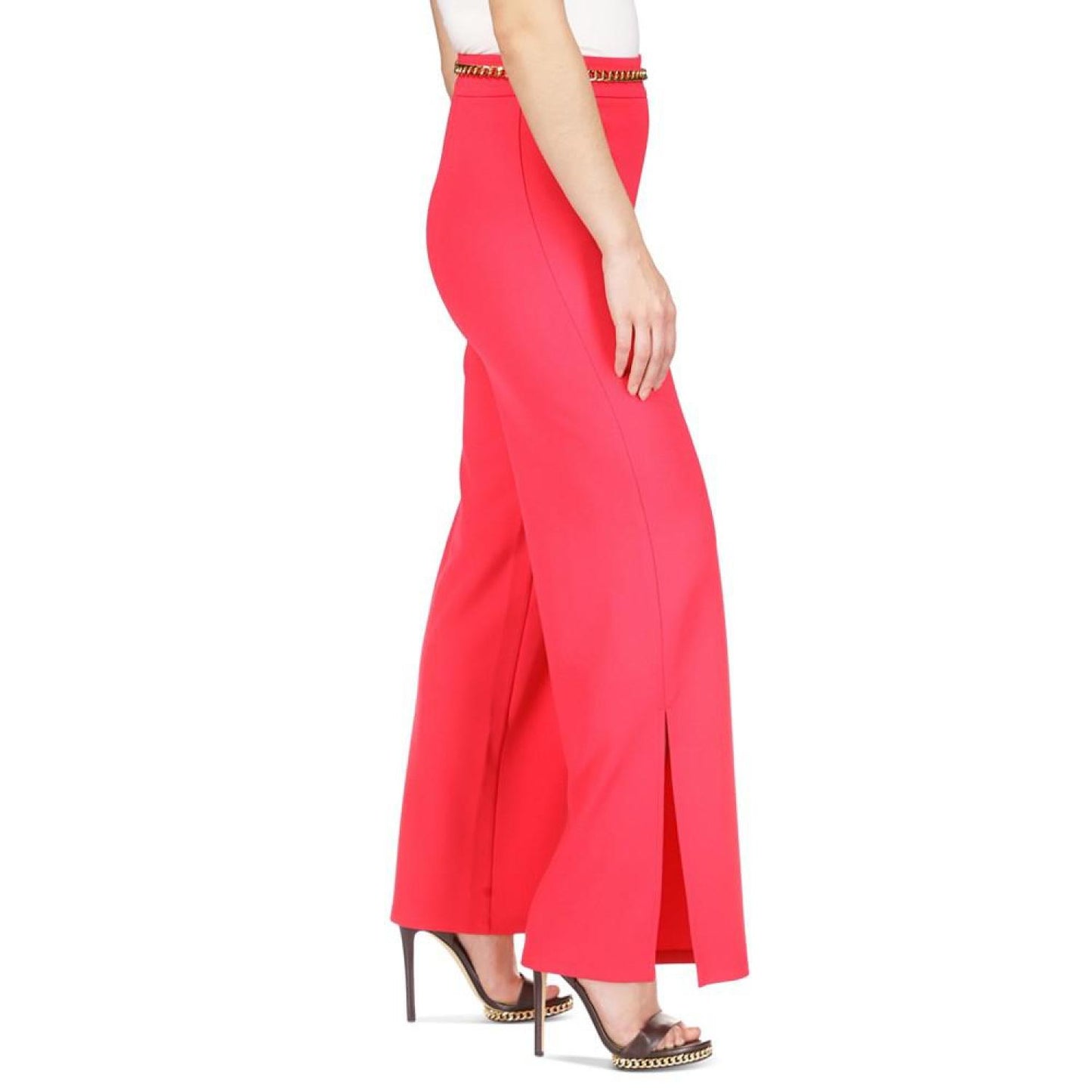 Women's MK Belt Wide-Leg Pants