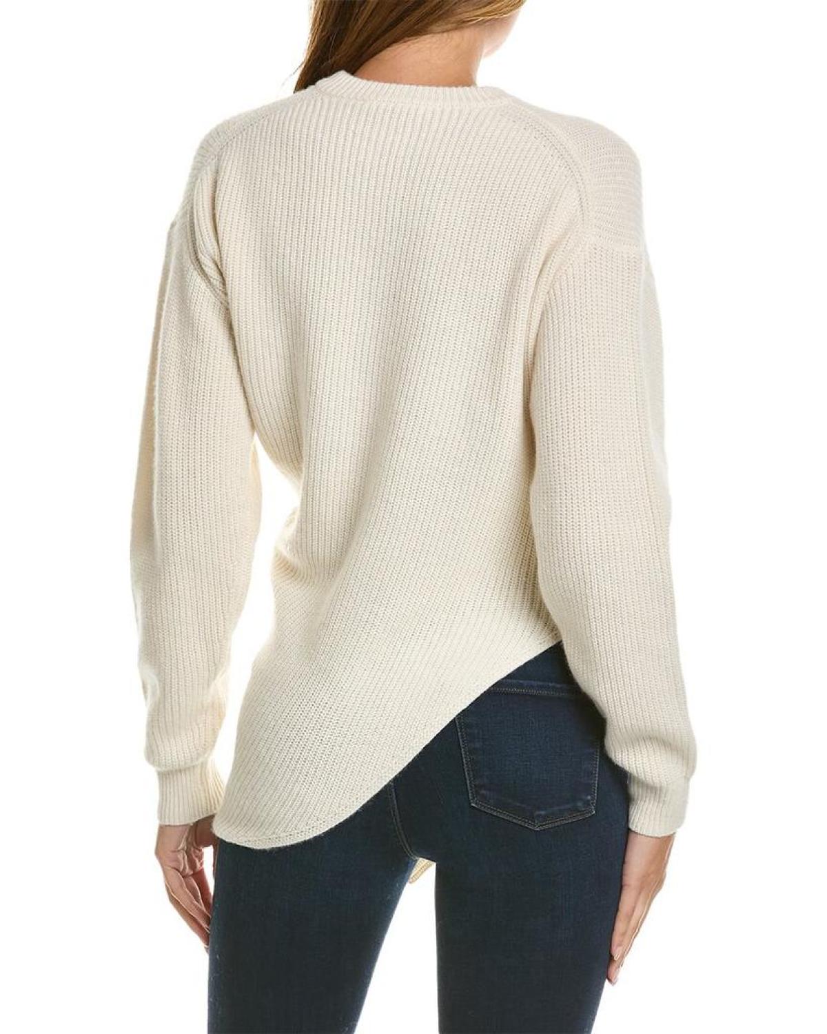 Michael Kors Twisted Shaker Cashmere & Linen-Blend Sweater