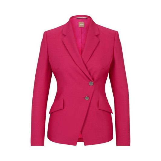 Slim-fit jacket in virgin-wool twill