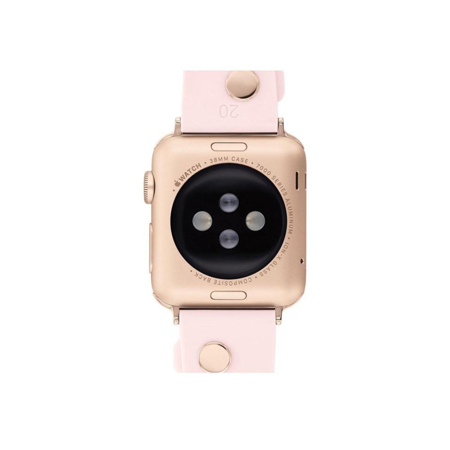 Women's Tea Rose Blush Rubber 38/40/41mm Apple Watch Band