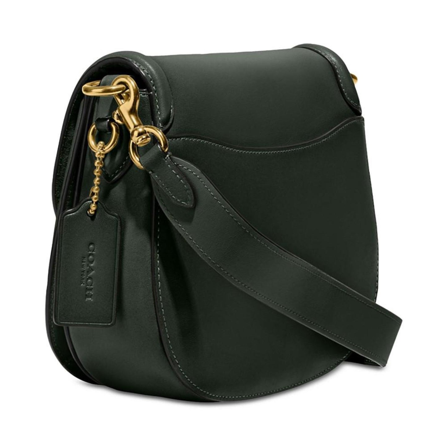 Beat Glovetanned Leather Saddle Bag with Webbing Strap