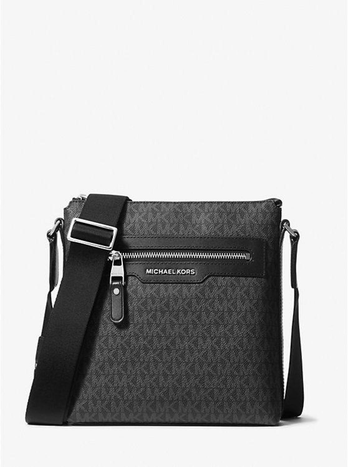 Hudson Medium Signature Logo Crossbody Bag