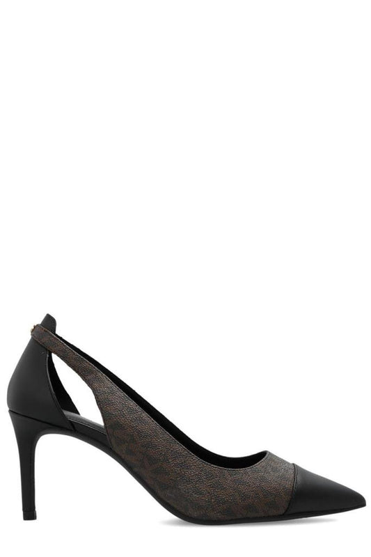 Michael Michael Kors Adeline Logo Printed Pumps