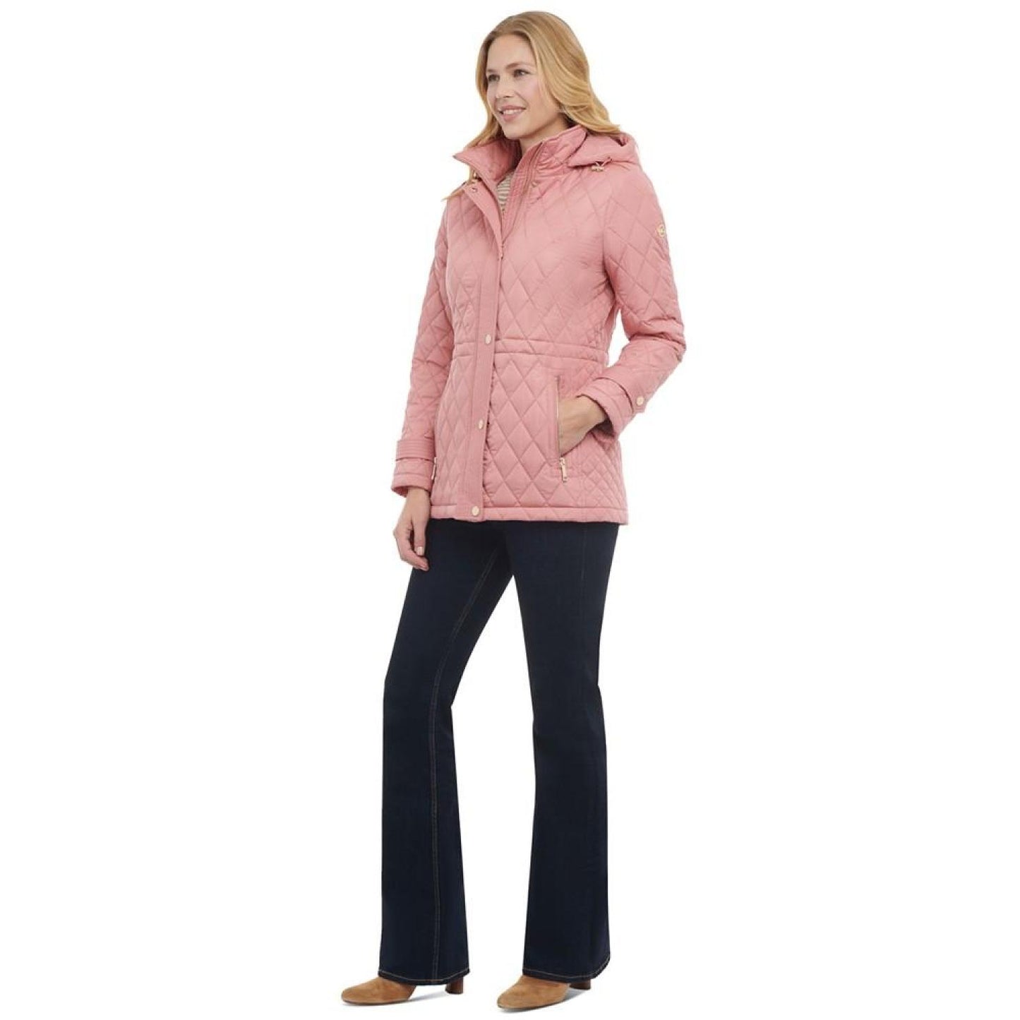 Women's Quilted Hooded Anorak Coat