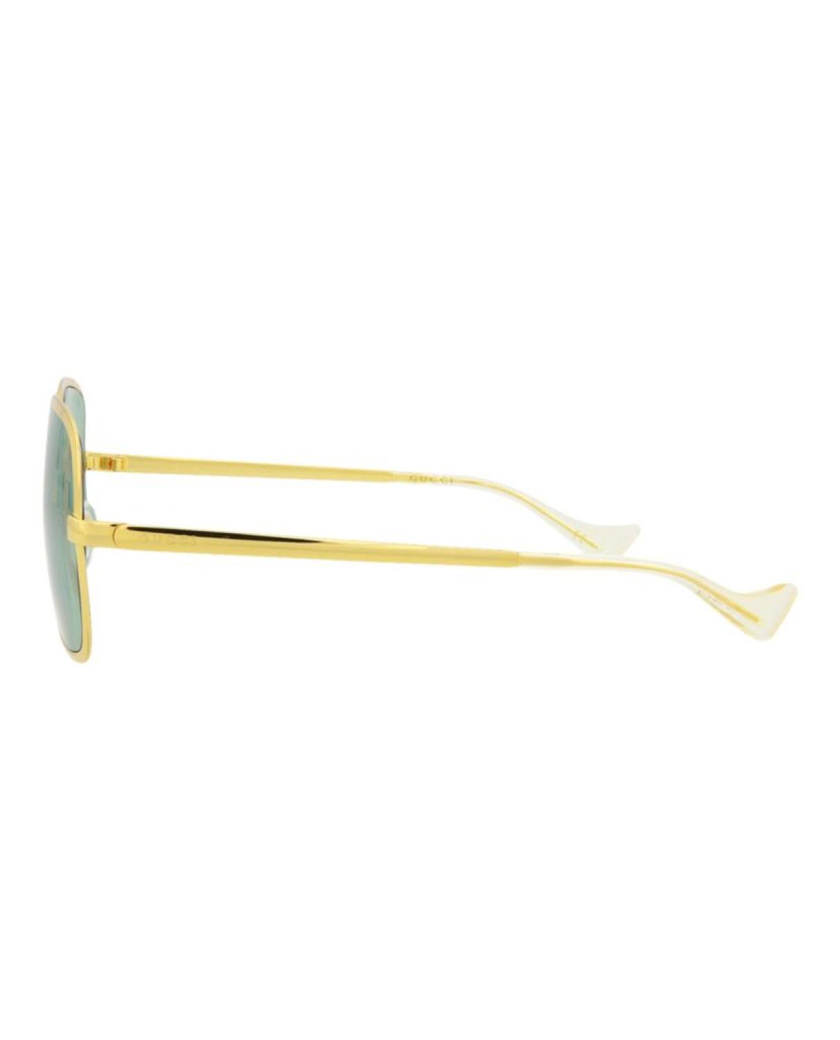 Square-Metal Frame Sunglasses