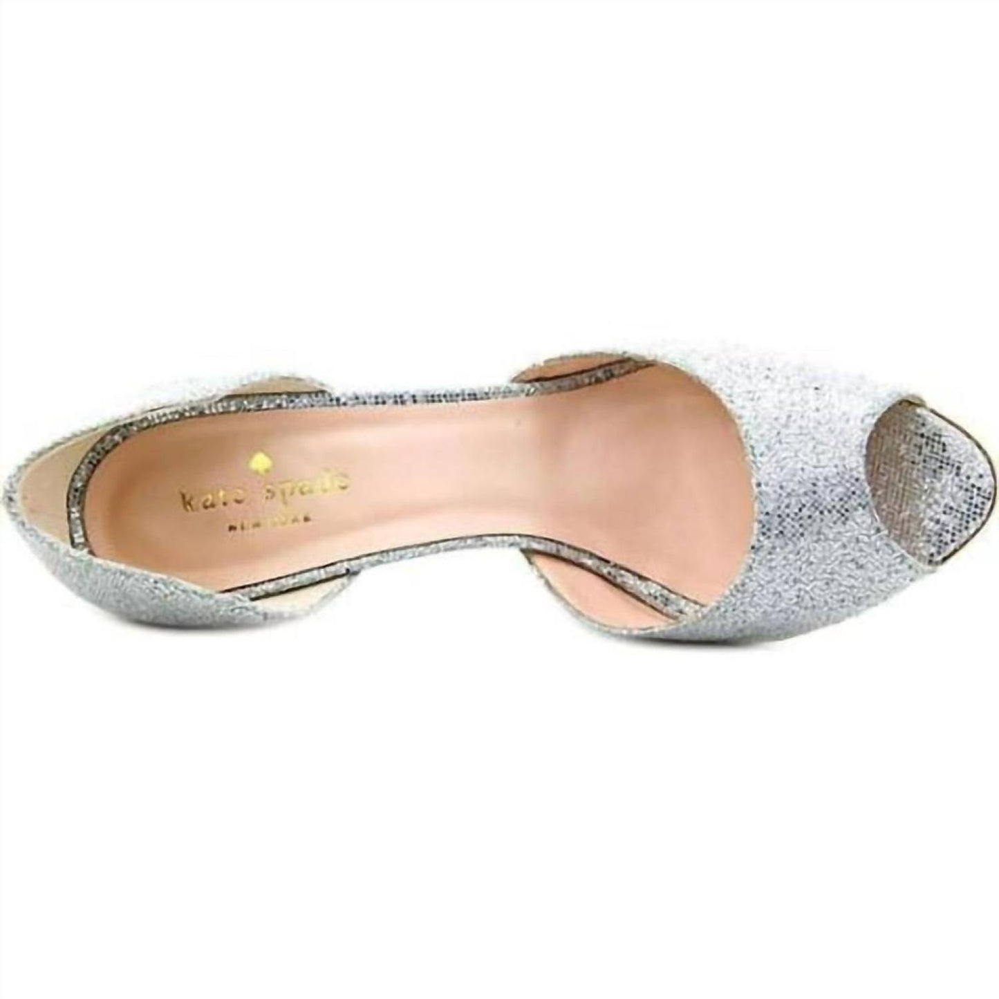 Women's Peep Toe Heel In Silver/starlight