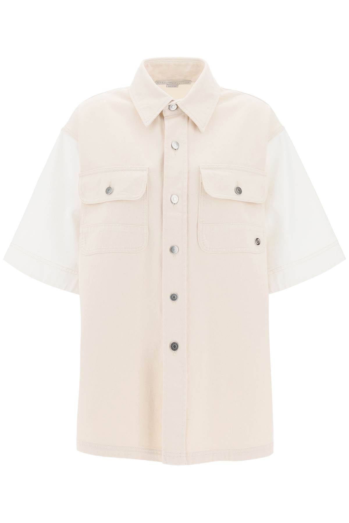 Stella mccartney short-sleeved denim shirt