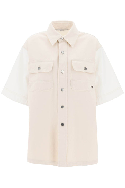 Stella mccartney short-sleeved denim shirt