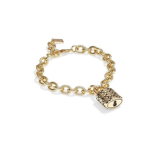 Quilted Padlock Bracelet