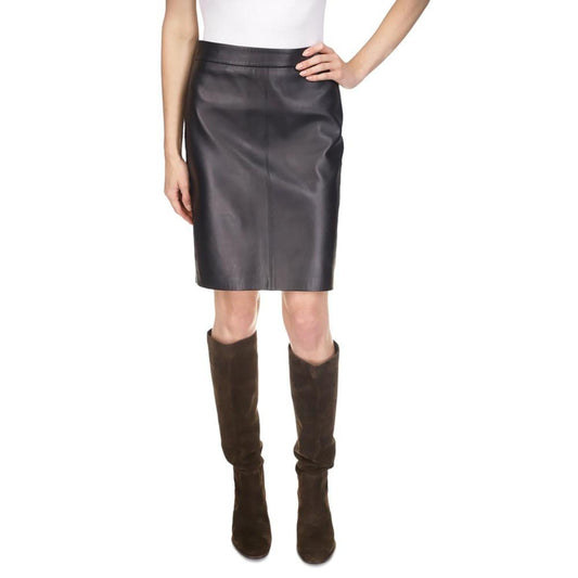 Women's Leather Fitted Pencil Skirt