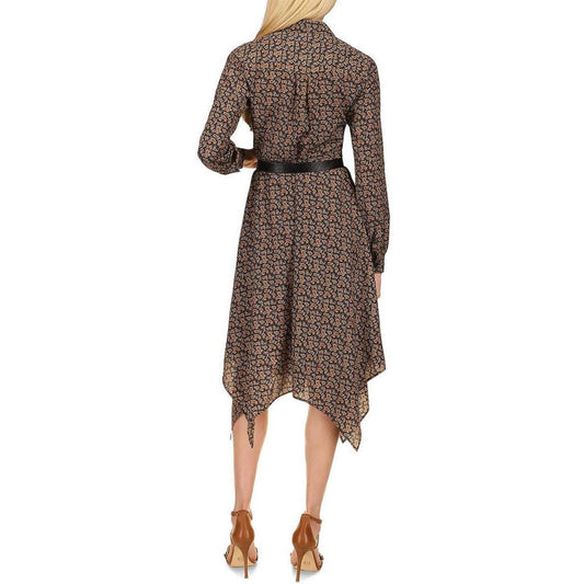 Womens Paisley Midi Shirtdress