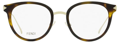 Fendi Women's Oval Eyeglasses FF0166 V4Z Gold/Havana 48mm