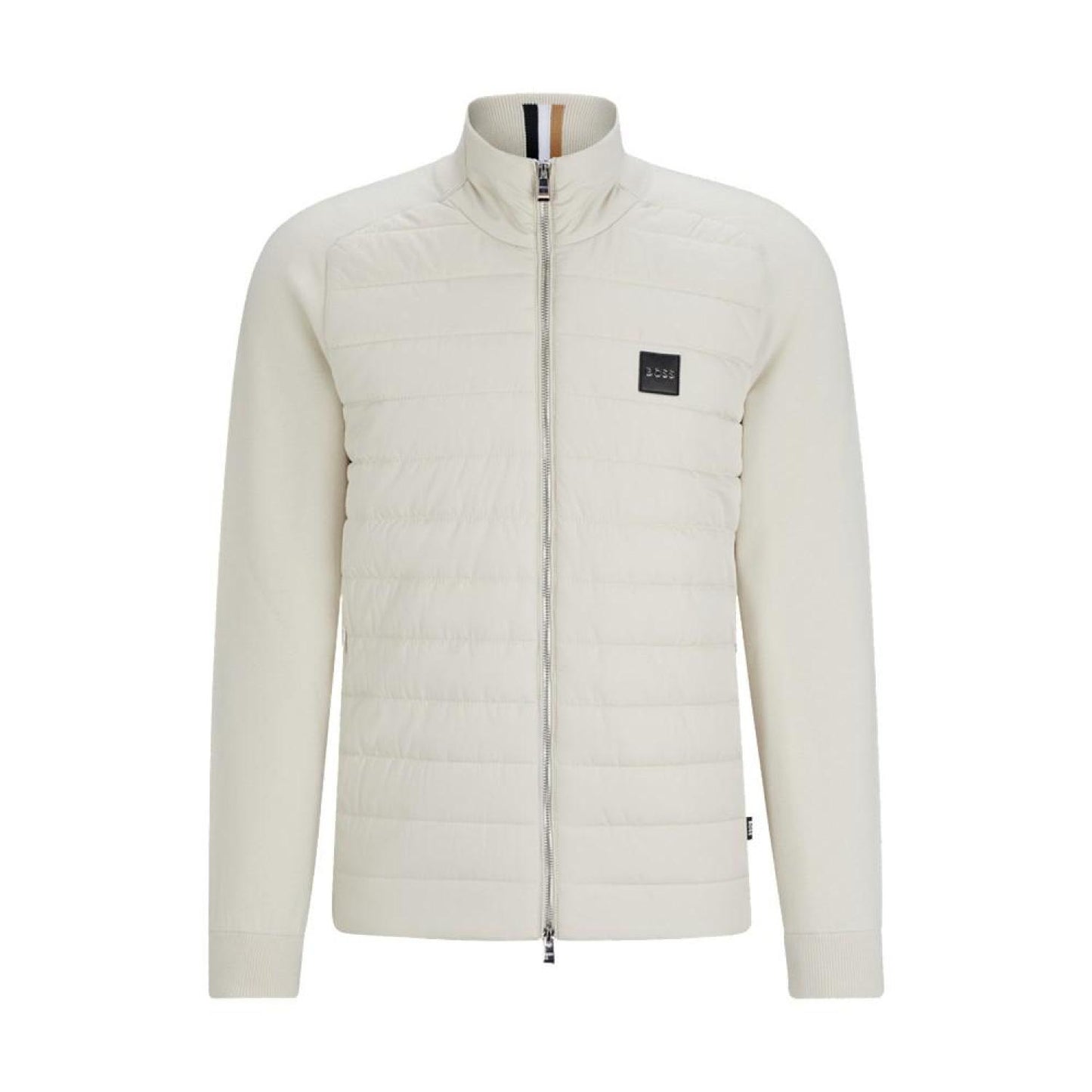 Men's Mixed-Material Knitted Jacket