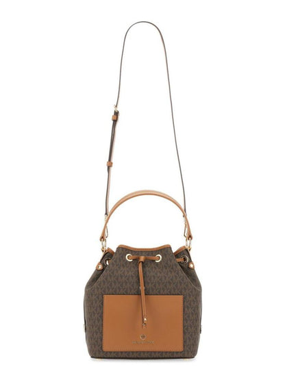 Michael Michael Kors Monogram Drawstring Bucket Bag