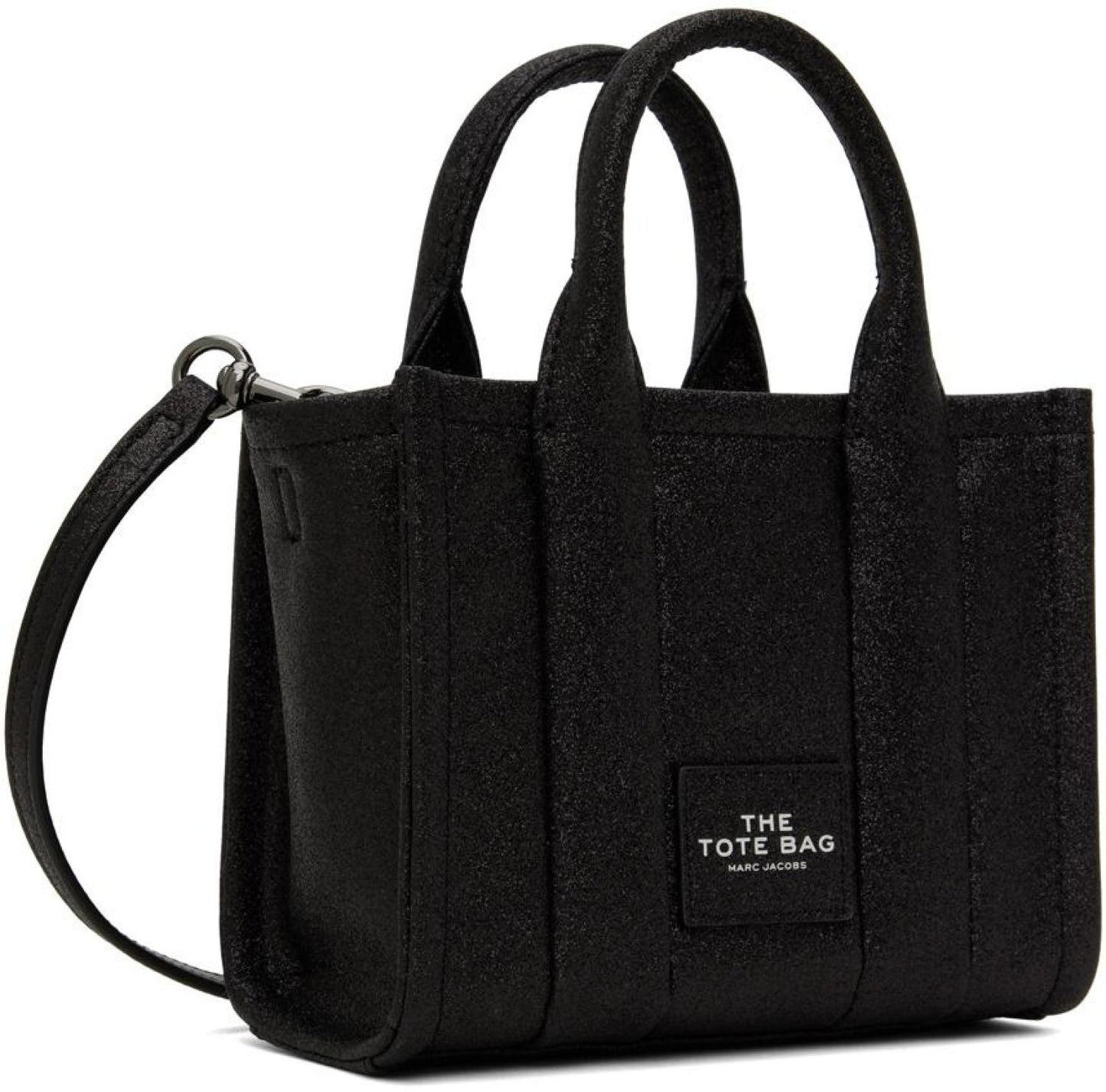 Black 'The Galactic Glitter Mini' Tote