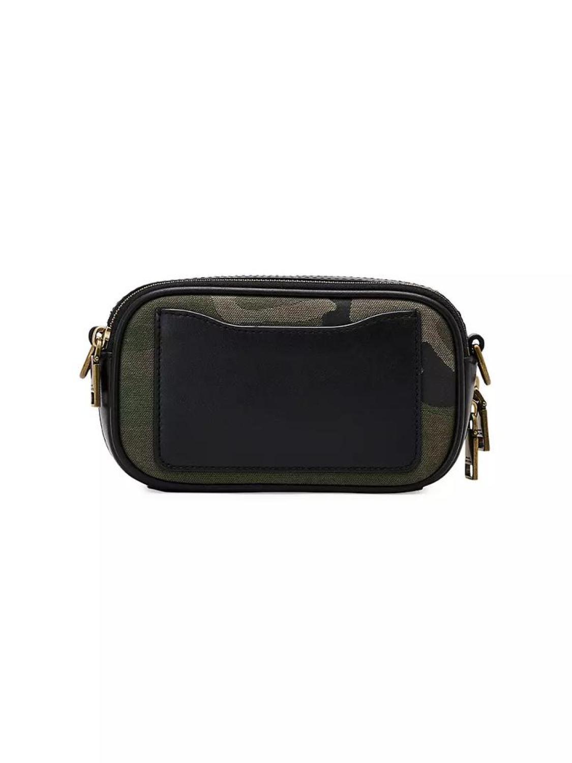 The Camo Jacquard Snapshot Crossbody Bag