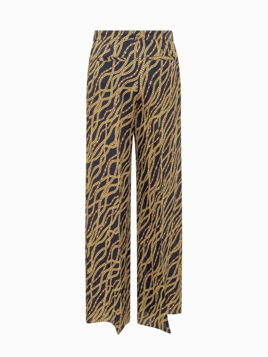 Michael Michael Kors Graphic Printed Wide Leg Trousers