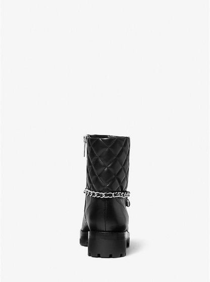 Elsa Quilted Leather Chain Boot