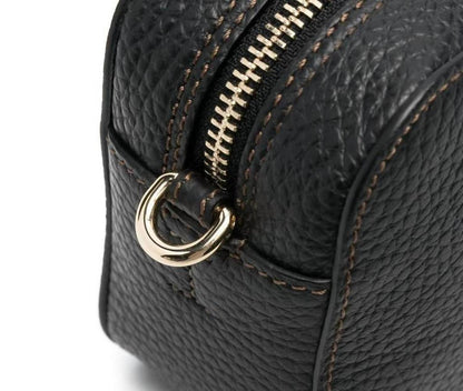 Women Primula Crossbody Leather Bag In Nero