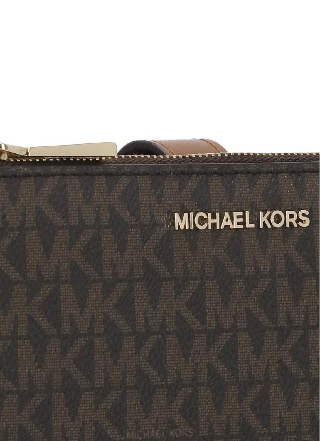 Michael Michael Kors Adele Logo Plaque Clutch Bag