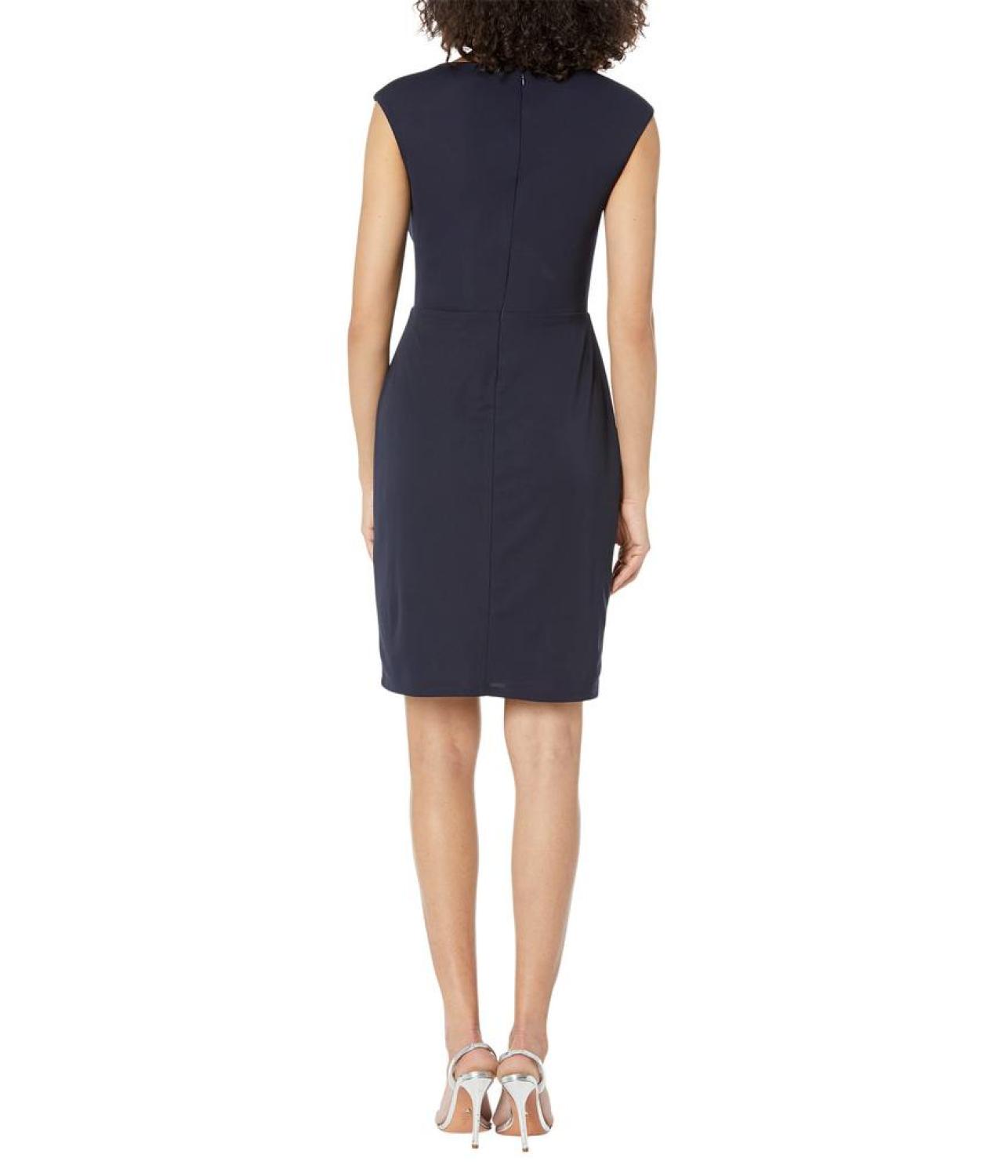 Jersey Cap Sleeve Cocktail Dress