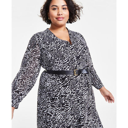 Plus Size Animal-Print Kate Midi Dress